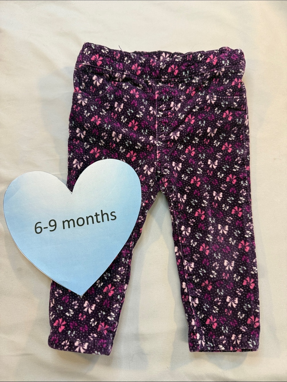 H&M Purple and Pink Floral Baby Leggings